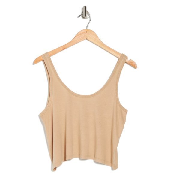 NWOT BP Washed Crop Swing Tank in Taupe (L) - Picture 10 of 10